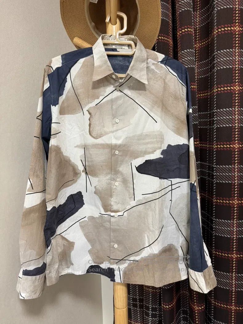 Hermes Hermes size 40 Shirt, classic pattern, ink-splattered desig Size US XXS / EU 40 - 1 Thumbnail