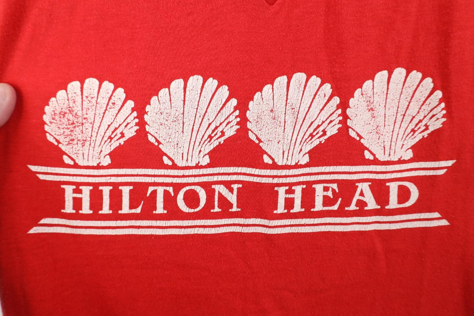 Vintage Vintage 70s 80s Streetwear Hilton Head Beach T-Shirt USA Size M / US 6-8 / IT 42-44 - 4 Thumbnail