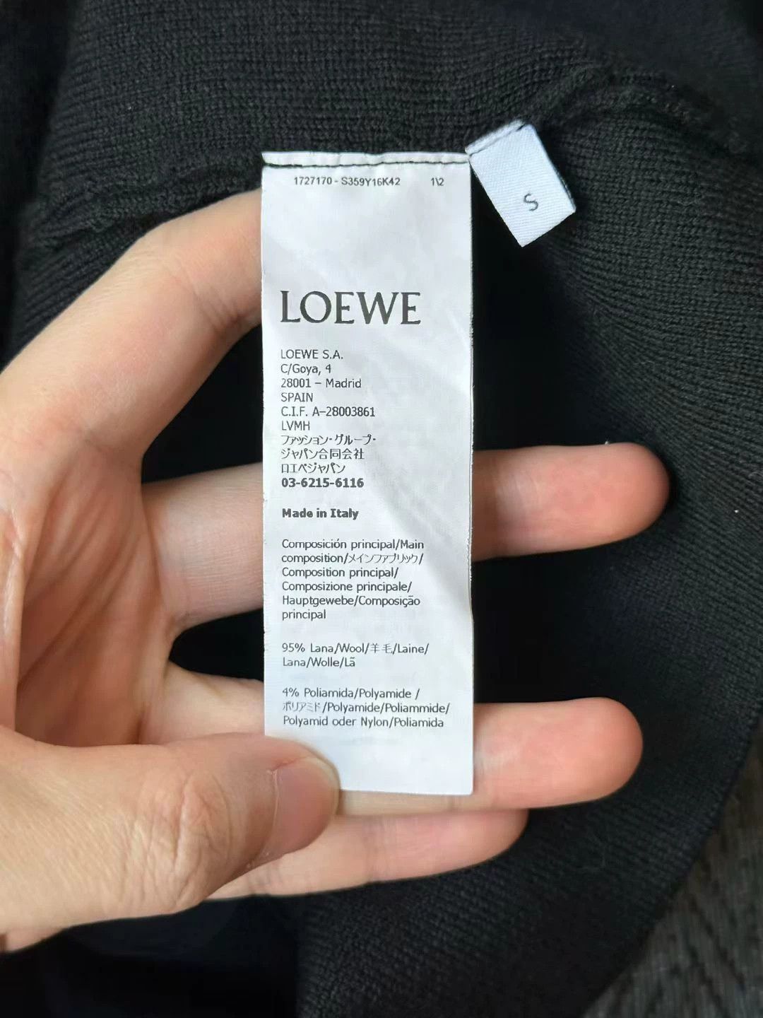 Loewe Loewe wool embossed logo jacket Size S / US 4 / IT 40 - 4 Thumbnail