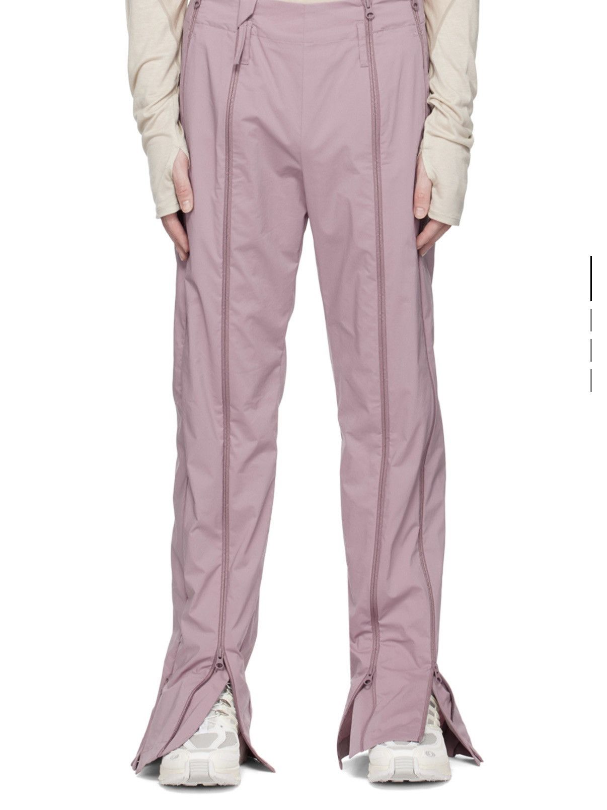 POST ARCHIVE FACTION (PAF) PAF Purple Zip Trousers Size US 30 / EU 46 - 1 Thumbnail