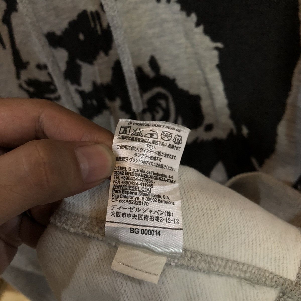 Diesel × Vintage vintage diesel hoodie Size US XL / EU 56 / 4 - 8 Thumbnail