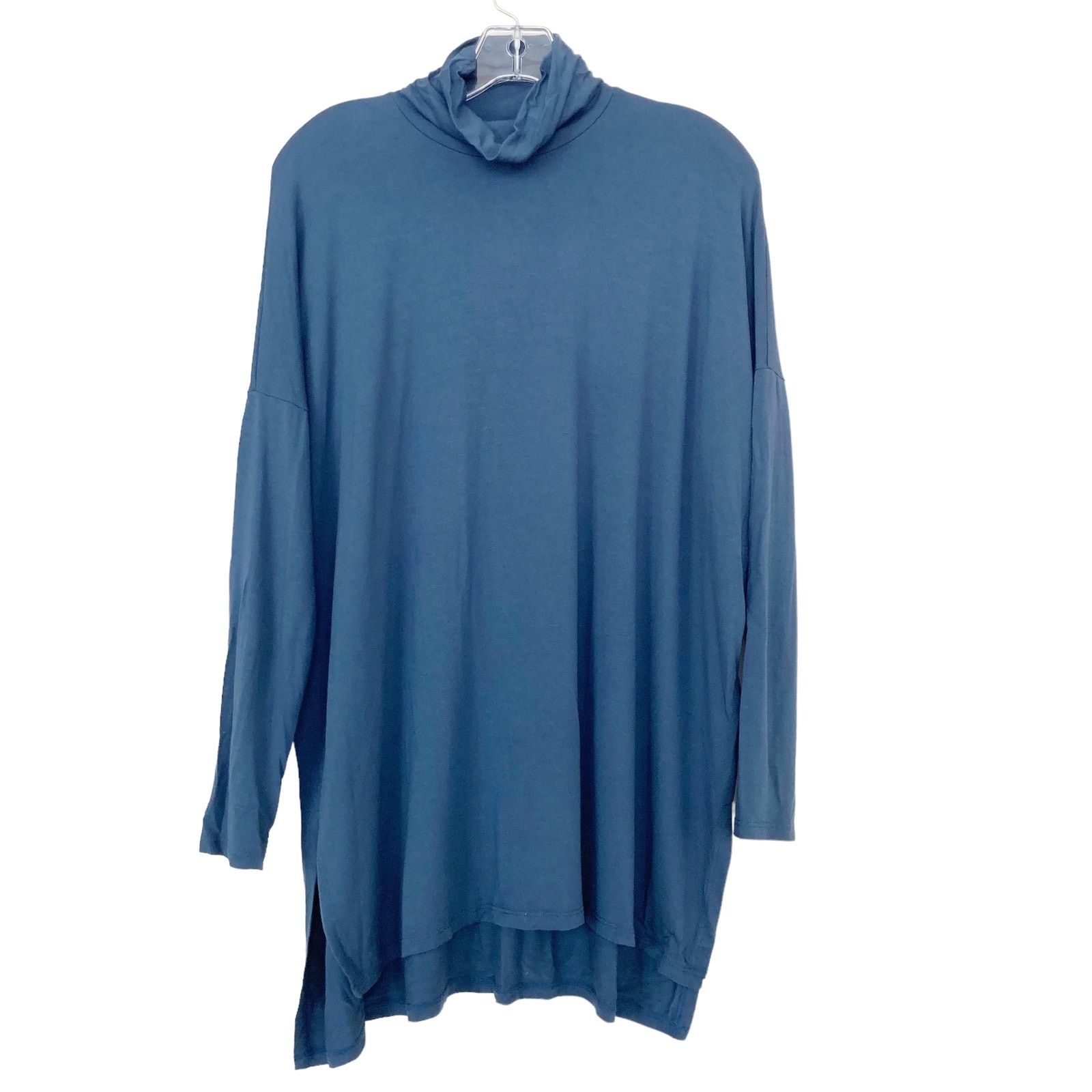 Eileen Fisher Eileen Fisher Blue Long Sleeve Turtleneck Sz S Size S / US 4 / IT 40 - 1 Thumbnail