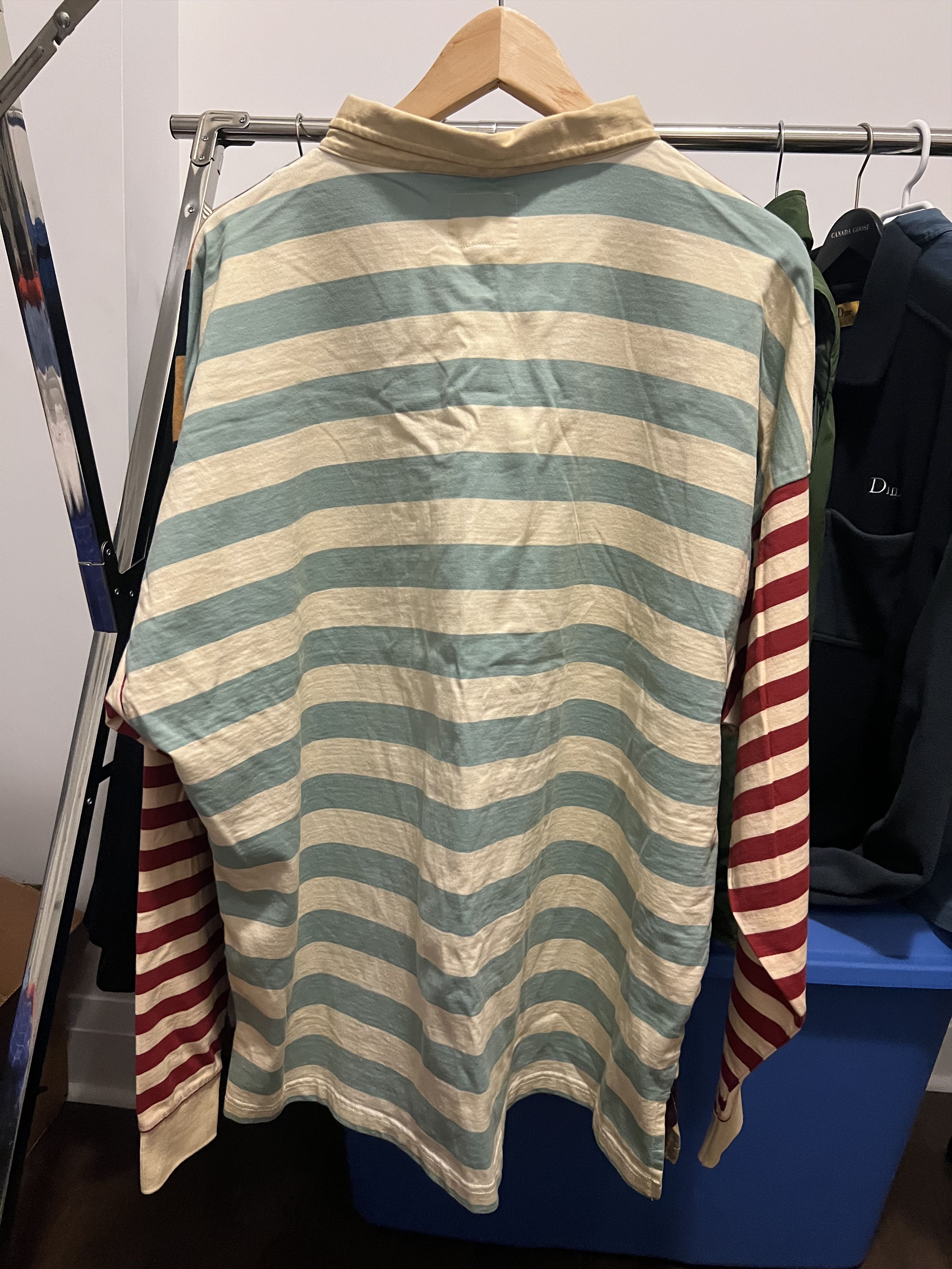 David Beckham × Kent & Curwen OVERSIZED MIXED STRIPES RUGBY SHIRT Size US M / EU 48-50 / 2 - 4 Thumbnail