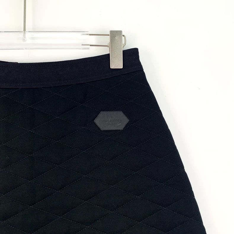 Louis Vuitton Louis Vuitton size s Black argyle pocket logo print cotton Size 24" / US 00 / IT 34 - 3 Thumbnail