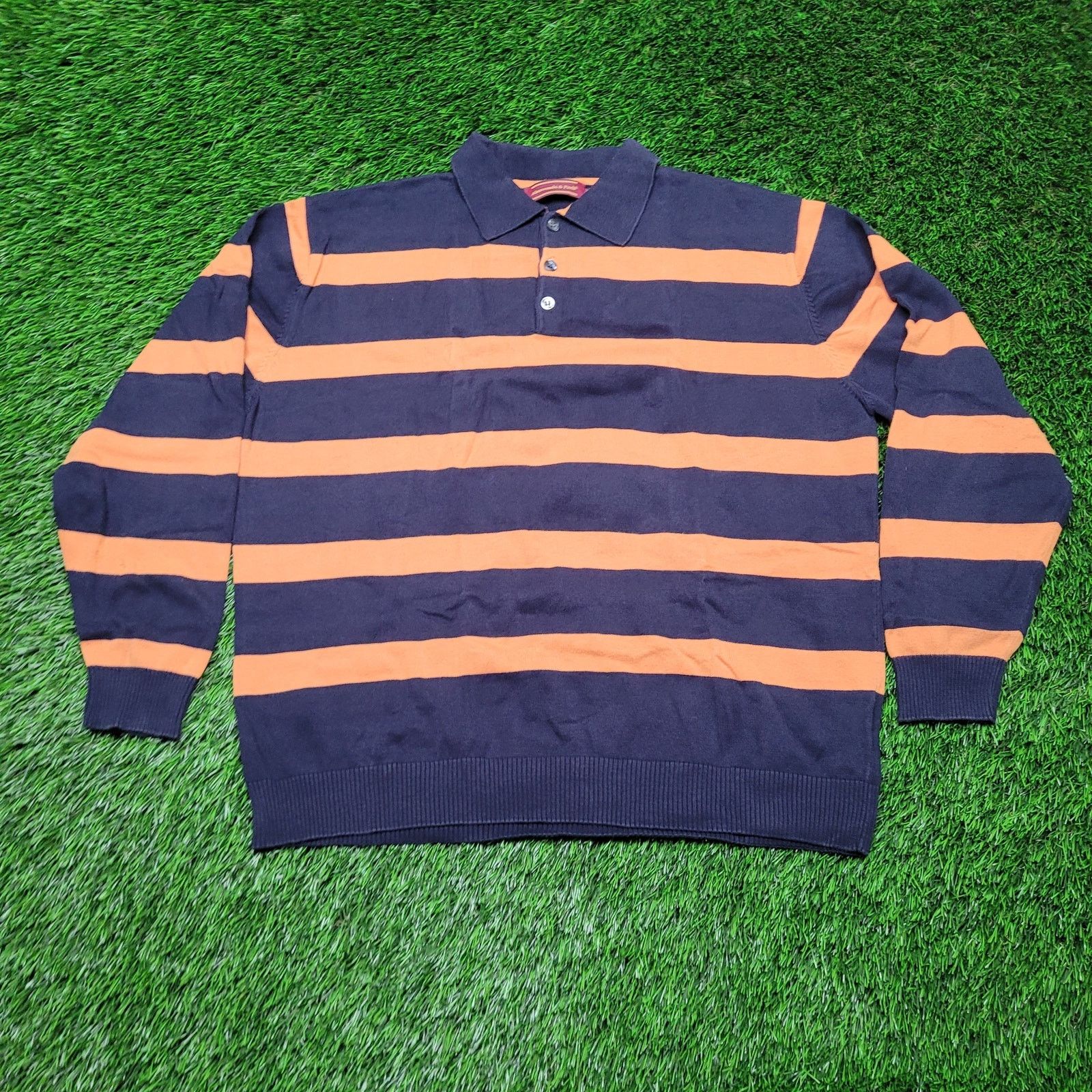 Abercrombie & Fitch VTG 90s Abercrombie & Fitch Knit Long Sleeve Polo Sweater XL Size US XL / EU 56 / 4 - 1 Thumbnail