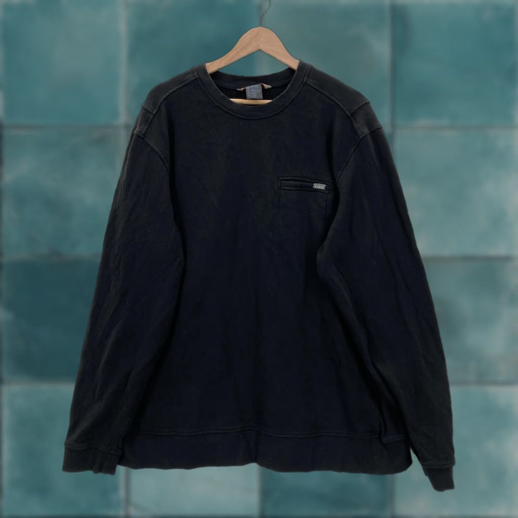 Vintage VINTAGE 5.11 Tactical Sweatshirt Mens 2XL Black Crewneck Fleece Chest Zip Pocket Logo Size US XXL / EU 58 / 5 - 1 Thumbnail