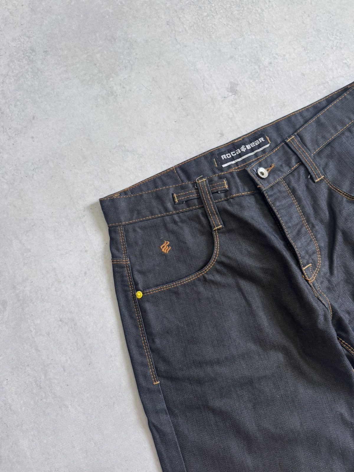 Rocawear RocaWear Y2K Blue Heavyweight Denim Japan Style Rare Shorts Size US 34 / EU 50 - 8 Thumbnail