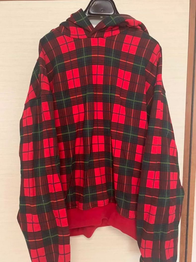Fear of God Fear of God Red plaid hoodie Size US M / EU 48-50 / 2 - 2 Thumbnail