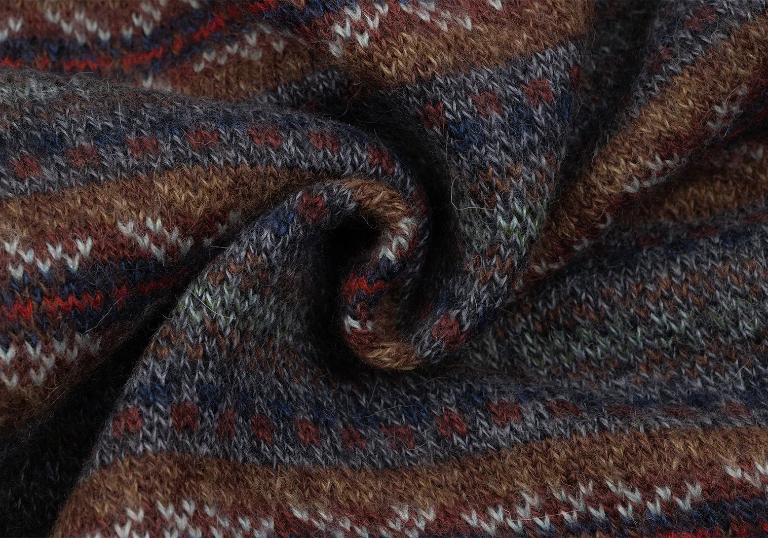 Comme des Garcons Homme Plus Nordic Knit Alpaca Blend Sweater in Multicolor Size US M / EU 48-50 / 2 - 9 Thumbnail