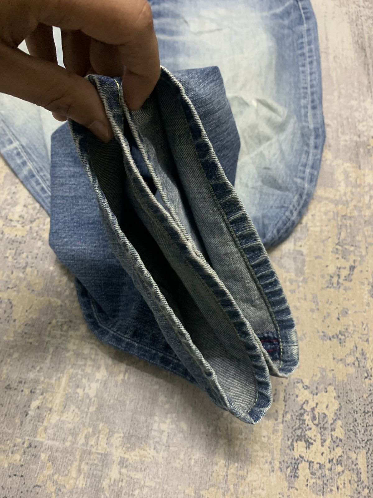 Edwin VINTAGE EDWIN Distressed Jeans W39 Size US 39 - 6 Thumbnail