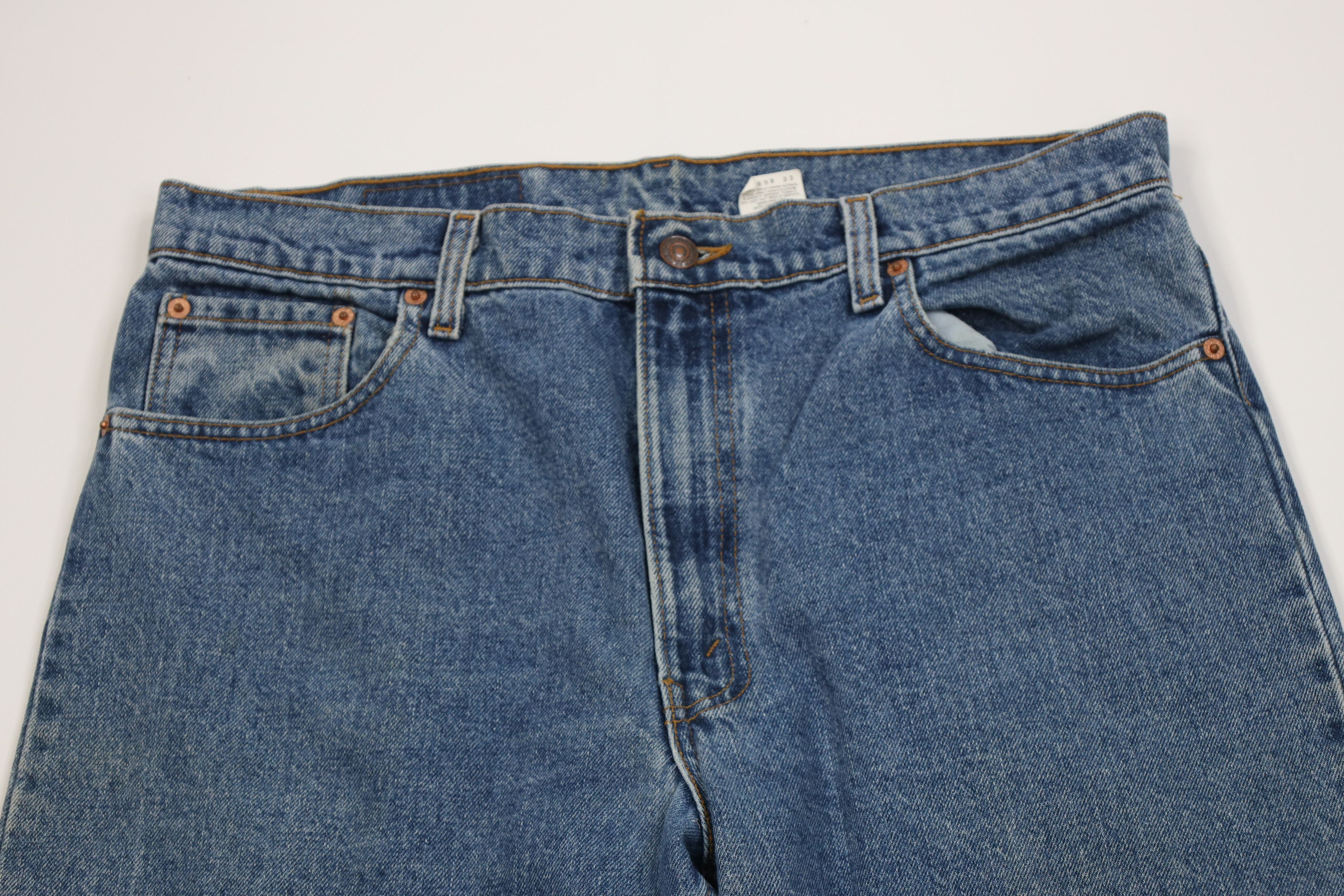 Levi's Vintage 90s Levis 550 Fit Tapered Leg Denim Jeans USA Size US 36 / EU 52 - 2 Thumbnail