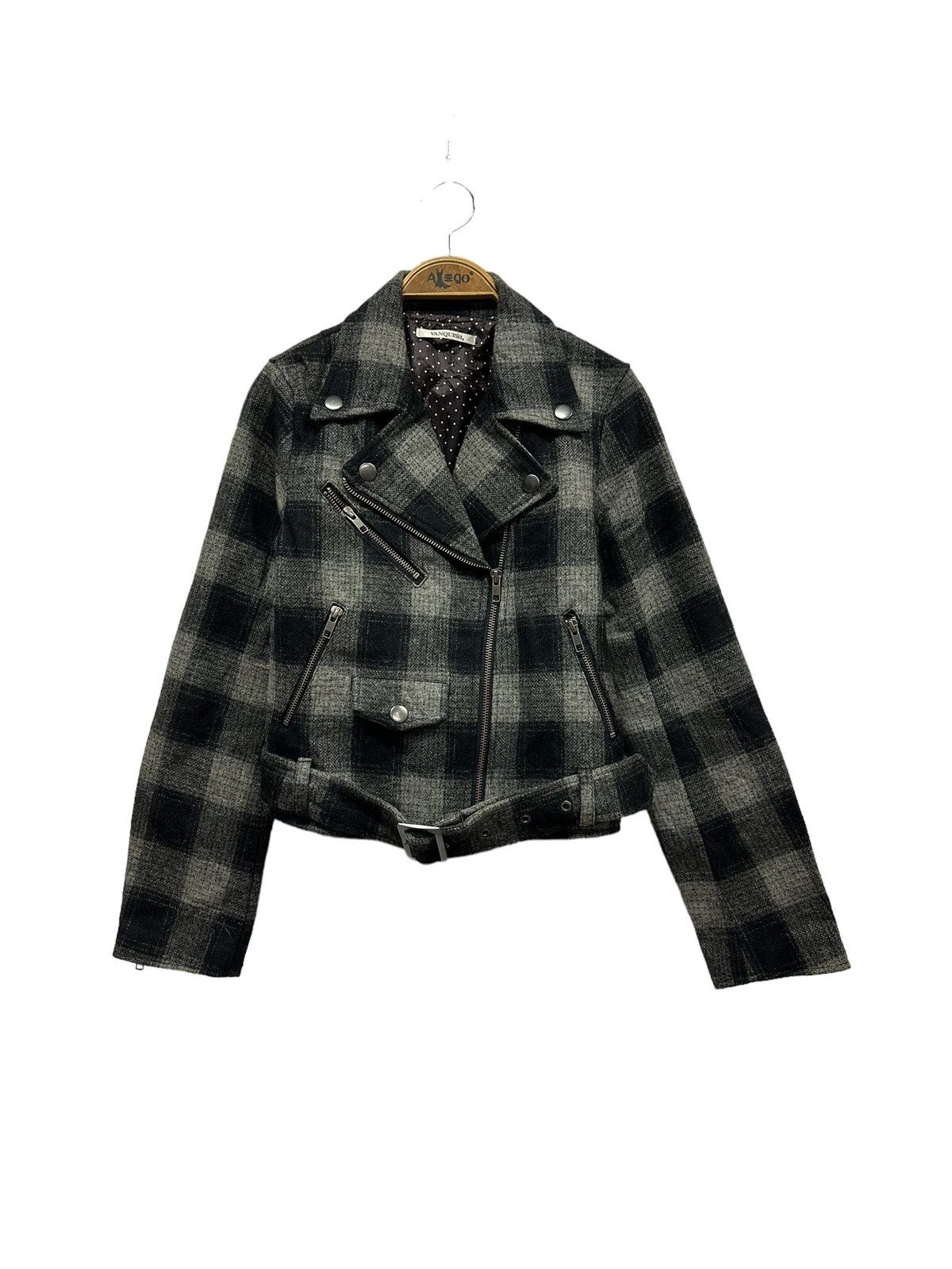 image of If Six Was Nine x Vanquish Wool Double Collar Jacket in Grey, Women's (Size XS)