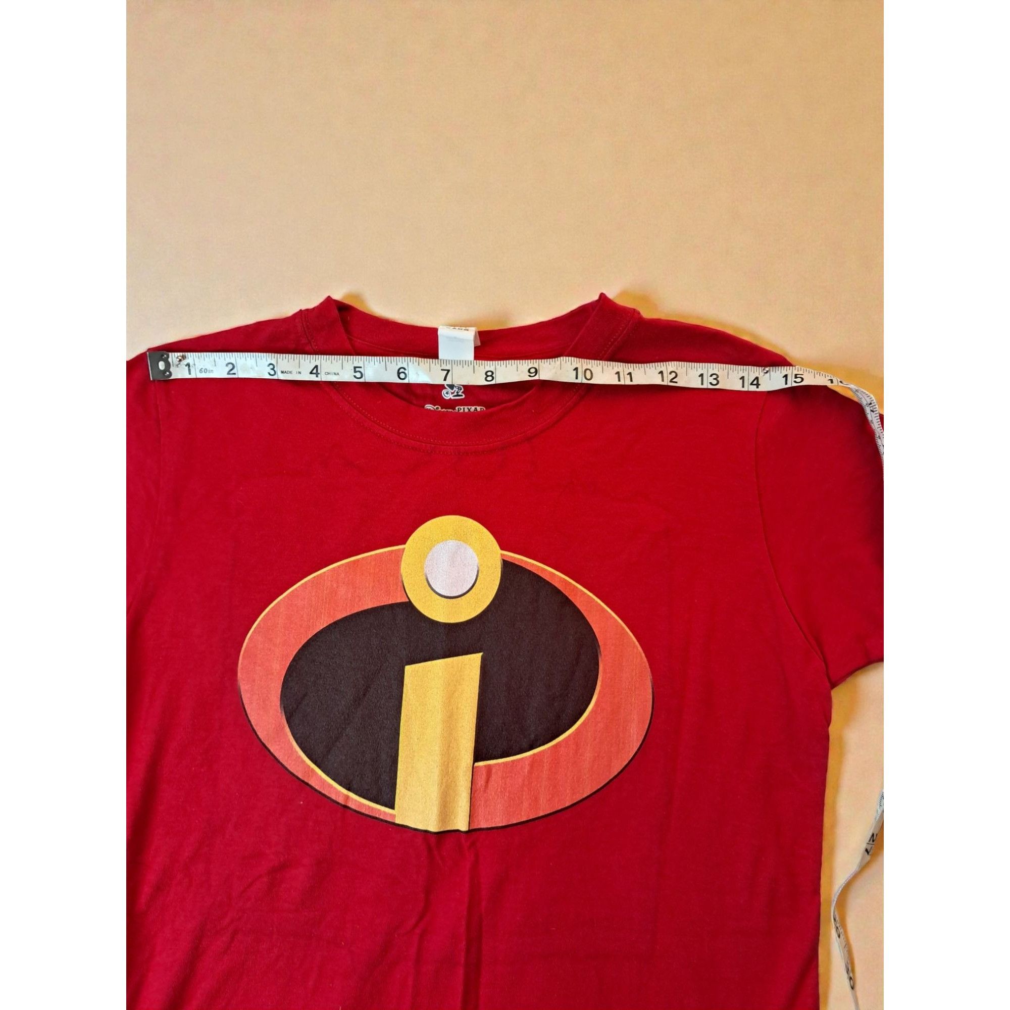 Other Official Disney Pixar The Incredibles Logo Red T-Shirt, Unis Size US M / EU 48-50 / 2 - 8 Thumbnail