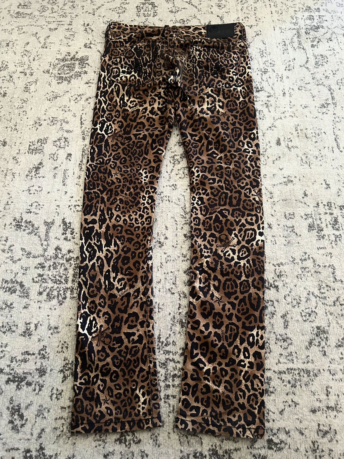 Mastermind Japan × Roen Roen Leopard Skulls And Stars Printed Pants Size US 28 / EU 44 - 4 Thumbnail