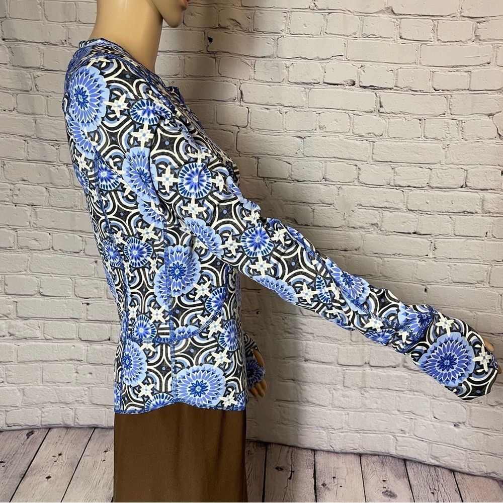 Free People New Free People Fireside Long Sleeve Base Layer Blue Top Si Size M / US 6-8 / IT 42-44 - 5 Thumbnail