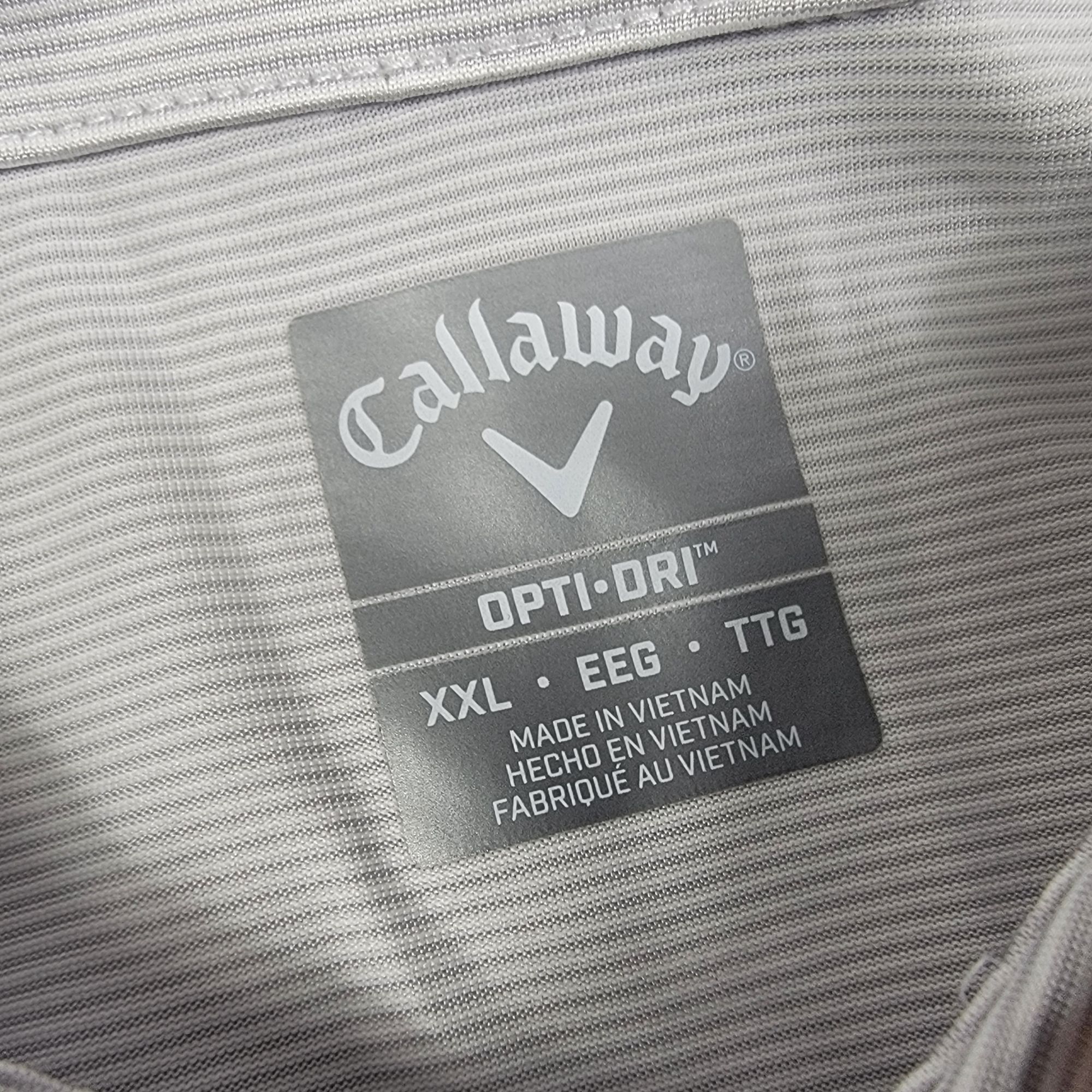 Callaway Callaway Opti Dri Mens XXL Bright White Polo Shirt Moisture Size US XXL / EU 58 / 5 - 3 Thumbnail