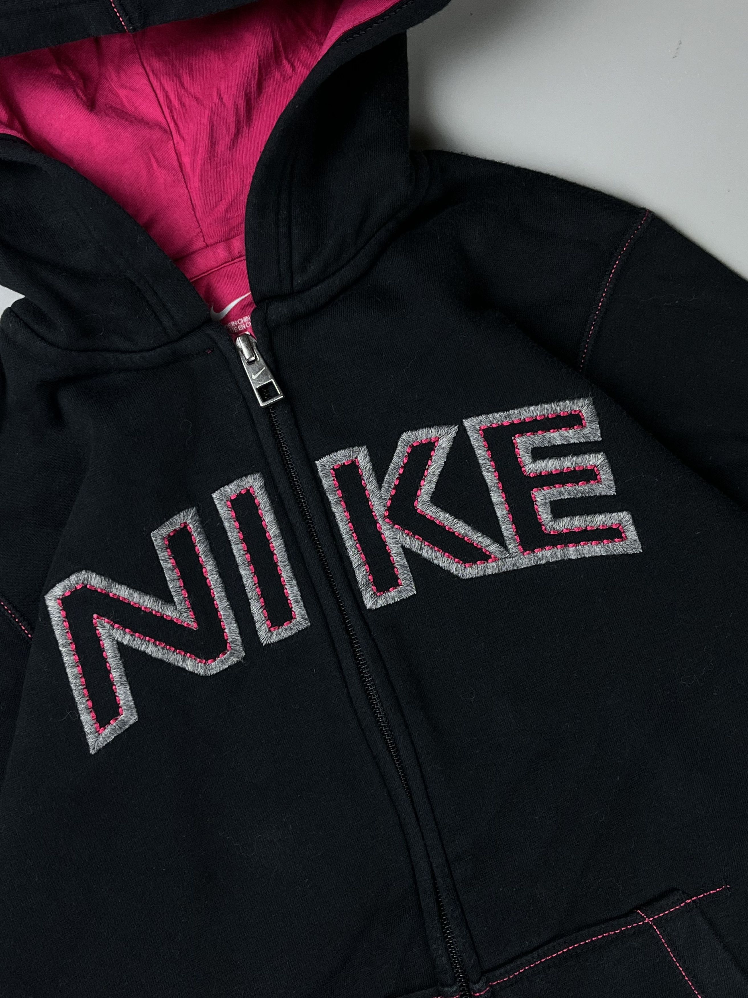 Nike × Vintage Nike Vintage Center Logo Zip Hoodie Size L / US 10 / IT 46 - 2 Thumbnail