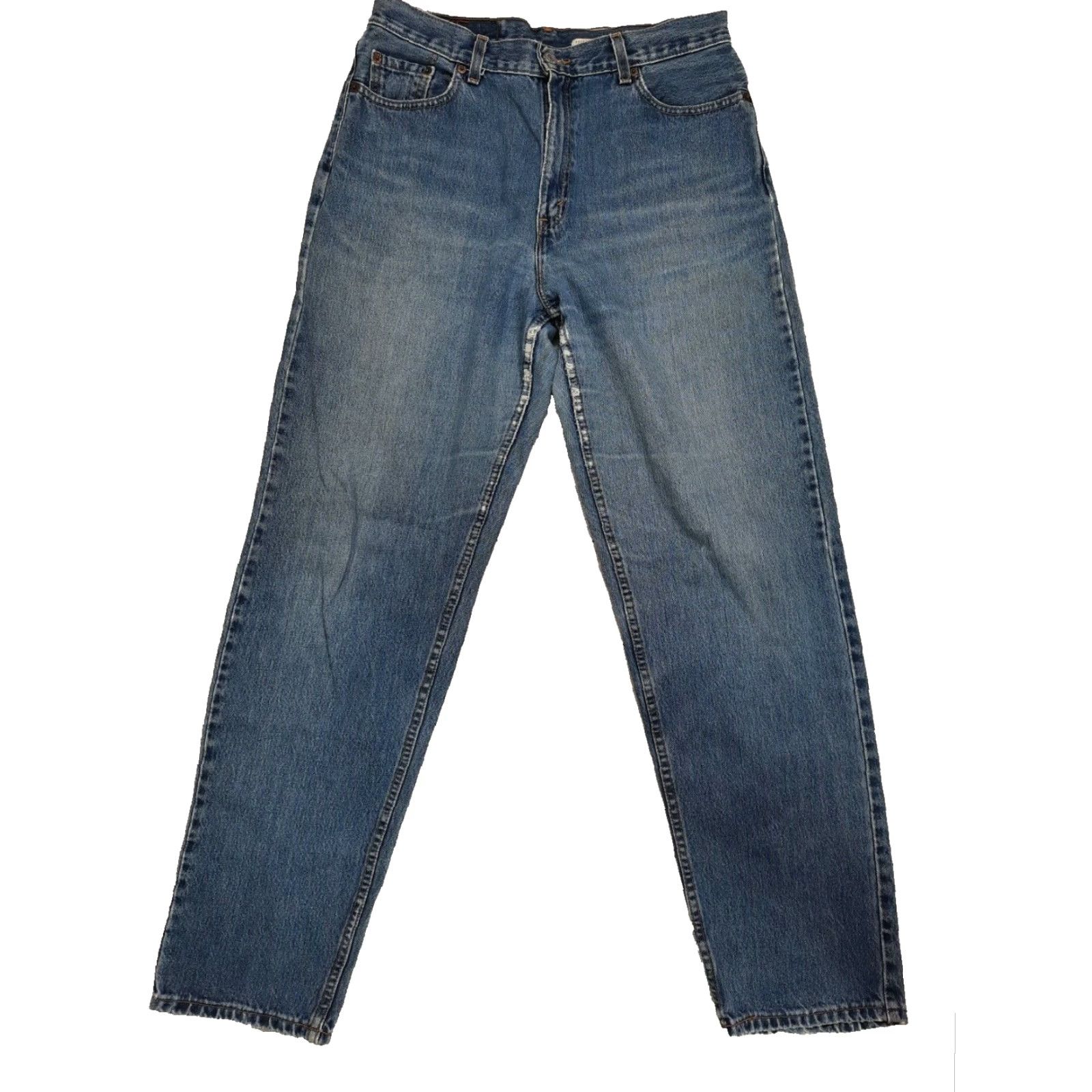 Levi's VINTAGE Levi's 560 Jeans Adult Womens Blue 90s Loose Fit Straight Leg 32x32 14 Regular US Made Mens? Size 24" / US 00 / IT 34 - 2 Thumbnail