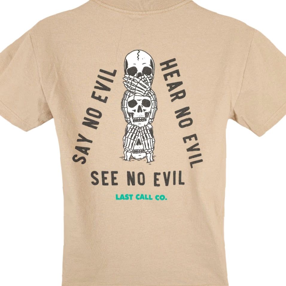 Vintage Last Call Co See No Evil T Shirt Mens S Beige Skull Skate Surf 2010-2019 Vintage No Size US S / EU 44-46 / 1 - 5 Thumbnail