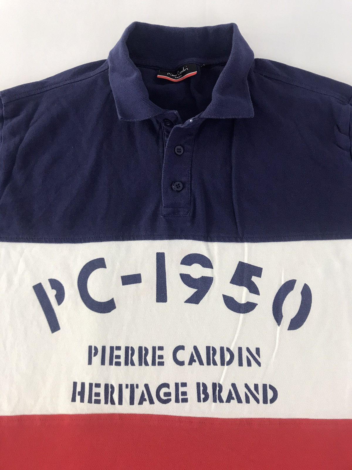 Pierre Cardin Pierre Cardin Paris 1950 Heritage Brand Spell Out Polo Tee Size US M / EU 48-50 / 2 - 4 Thumbnail