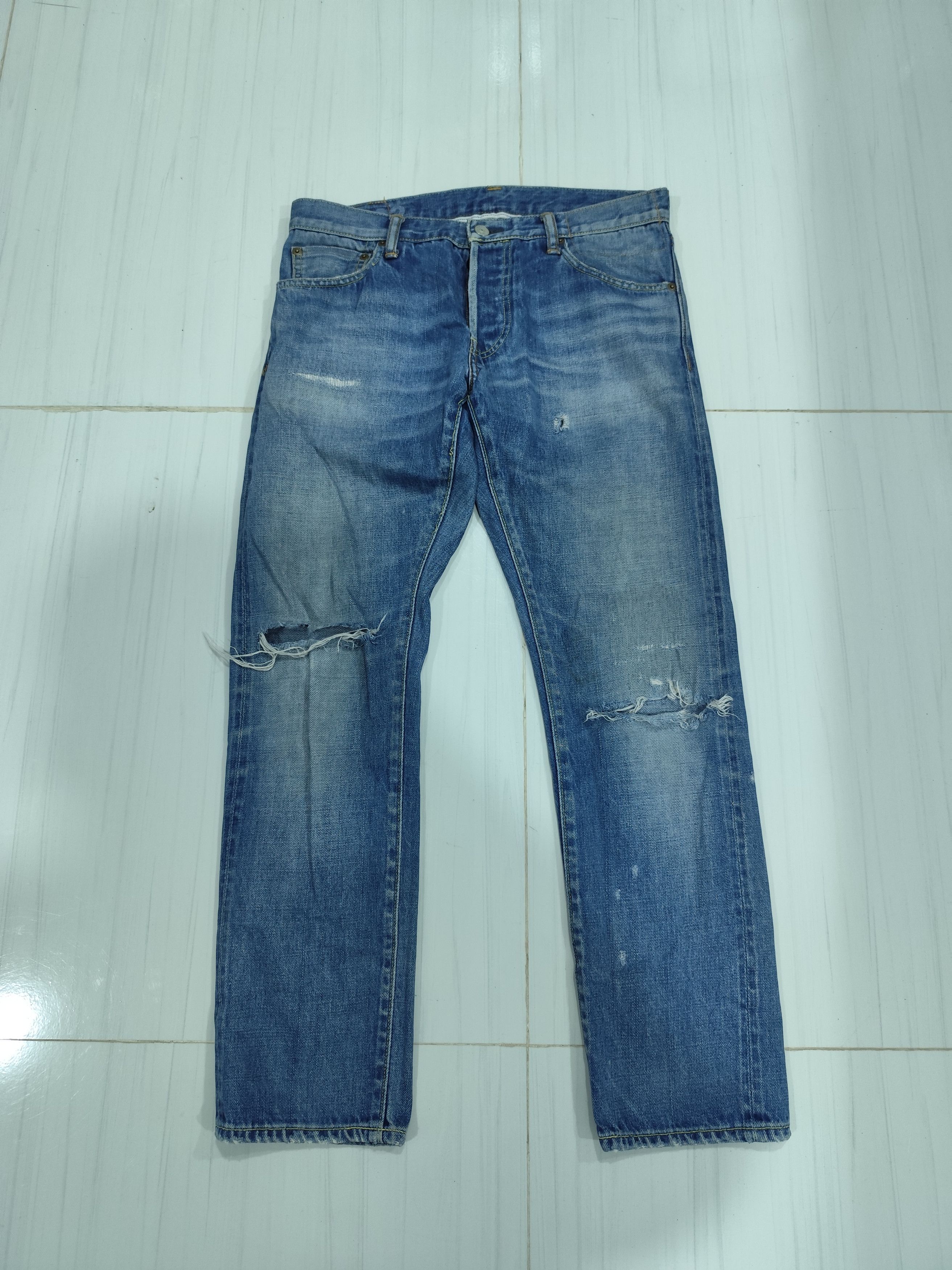 Visvim washed distress denim selvedge