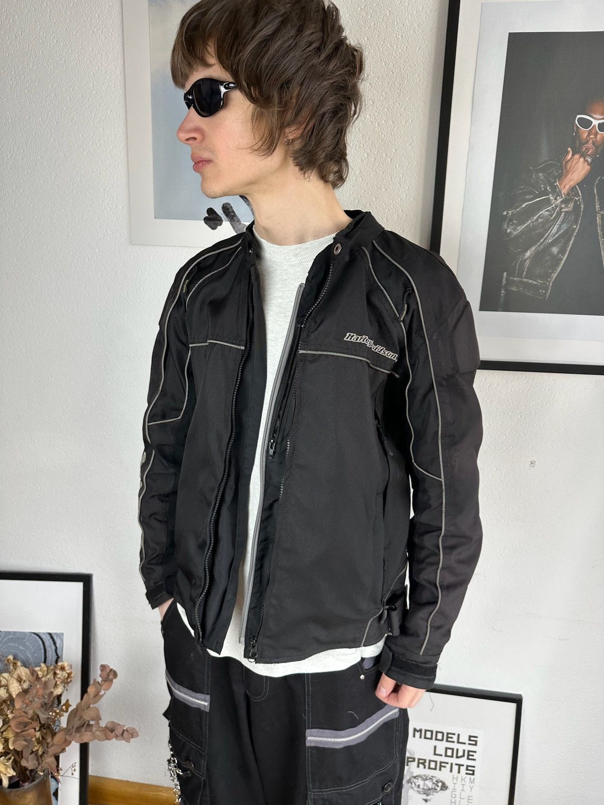 Harley Davidson × Vintage Y2K Vintage Harley Davidson Jacket Embroidery Big Logo Size US M / EU 48-50 / 2 - 15 Thumbnail
