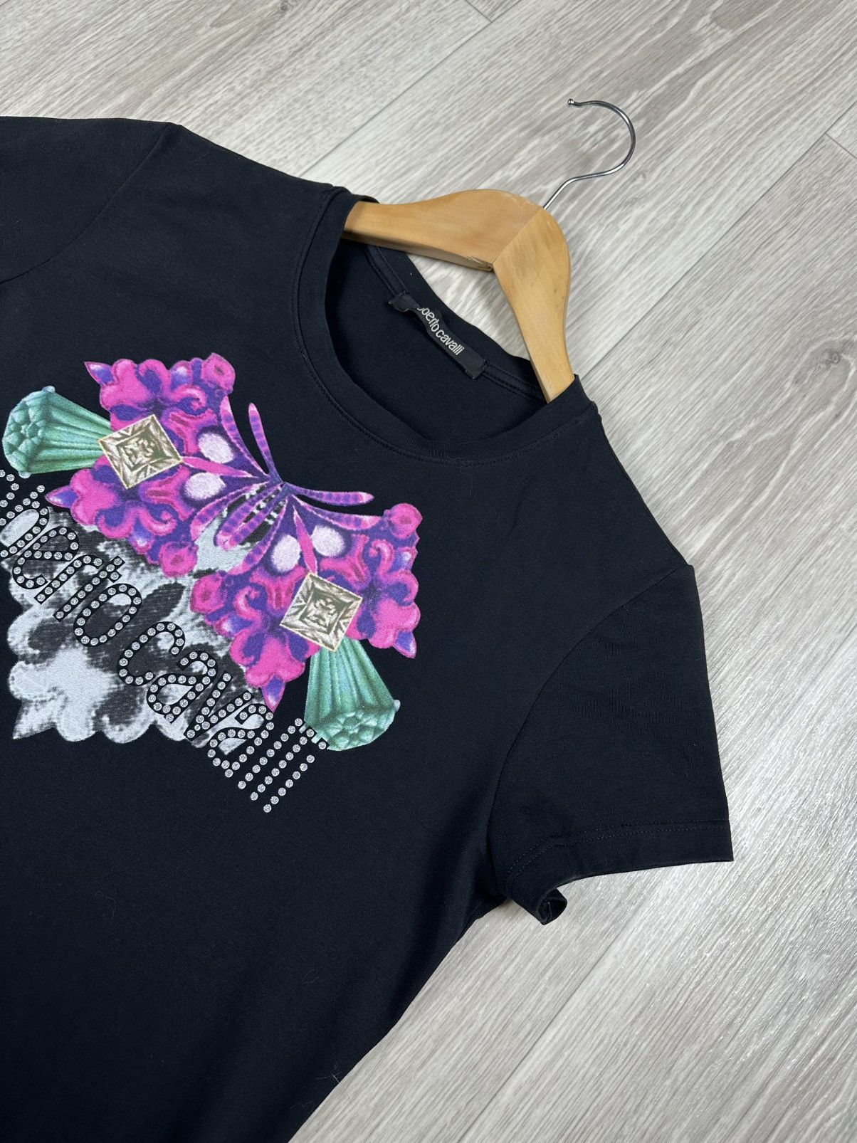 Roberto Cavalli Roberto Cavalli big logo women t shirt Size L / US 10 / IT 46 - 2 Thumbnail