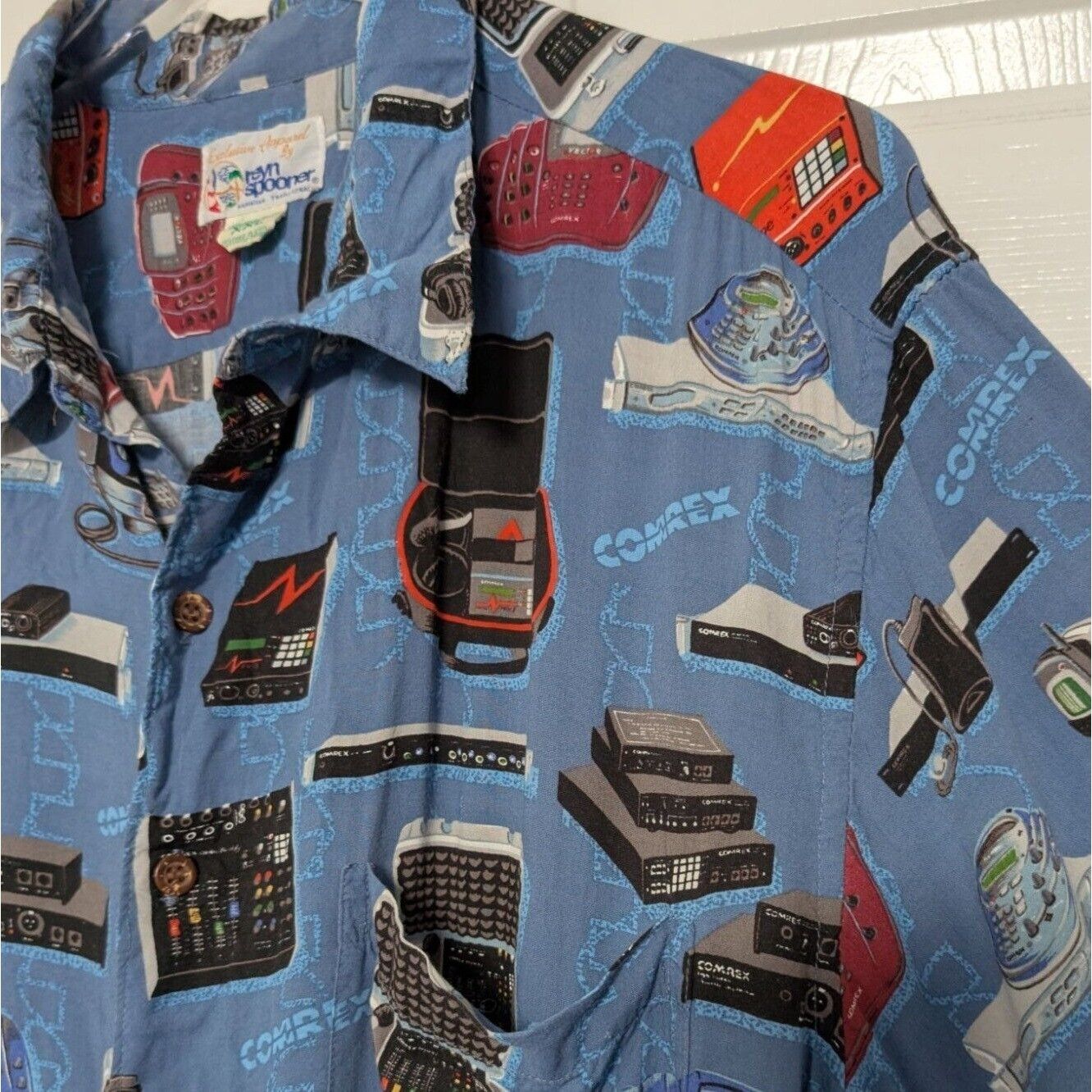 Reyn Spooner Vintage Reyn Spooner Comrex Shirt Mens Size XXL Blue Sound Size XXL / US 16-18 / IT 52-54 - 2 Thumbnail
