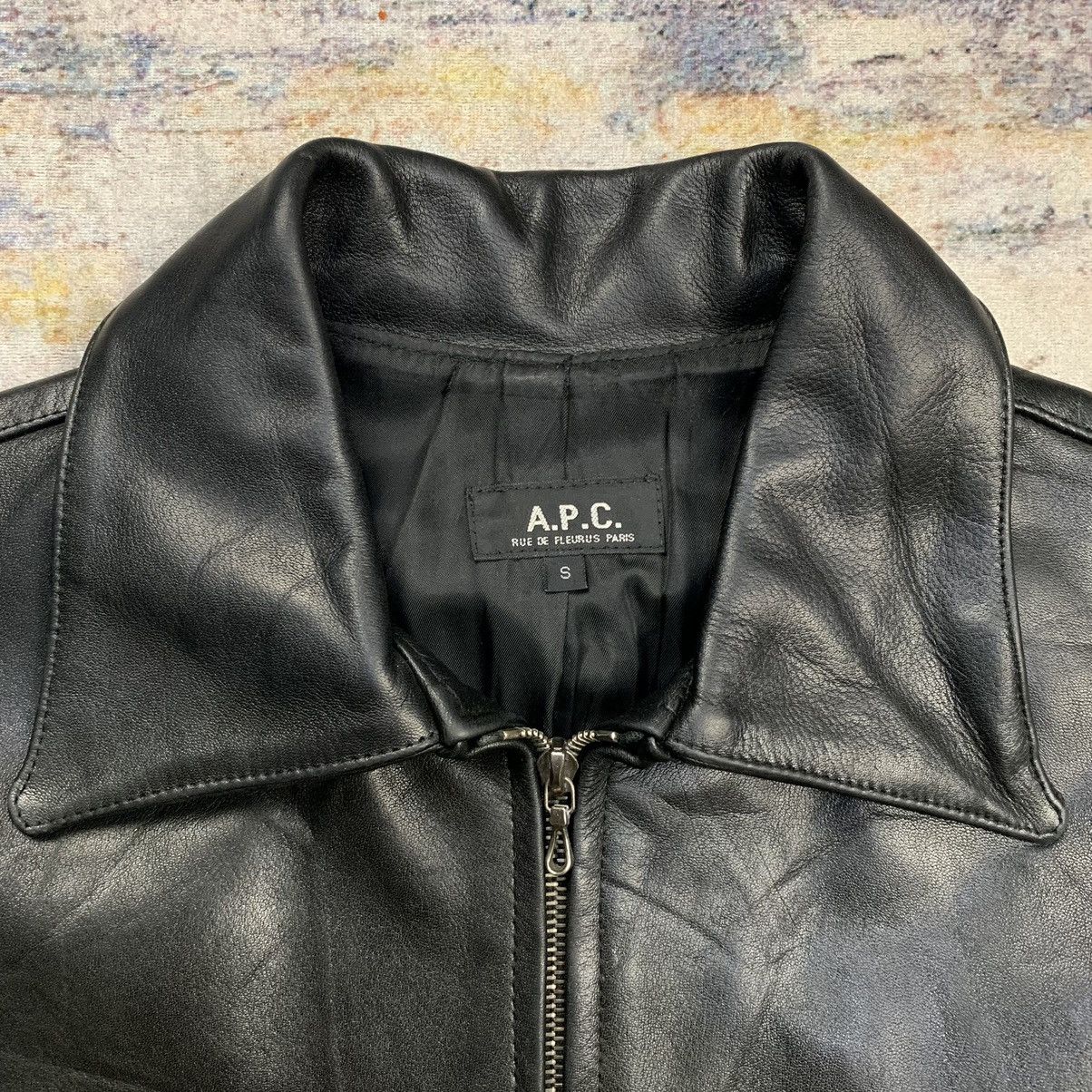 A.P.C. A.P.C Horse leather single riders leather jacket Size US S / EU 44-46 / 1 - 5 Thumbnail