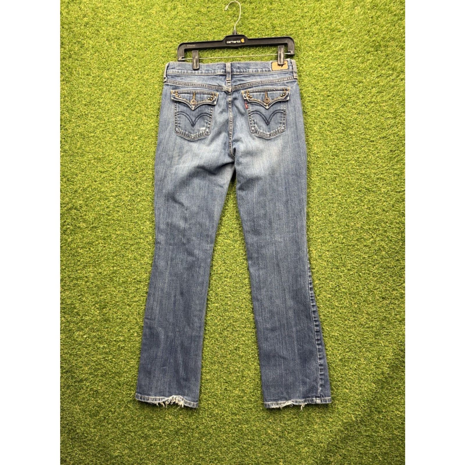 Levi's Levis Jeans Womens 8 L Bootcut Western Boho Chic Casual Medium Wash 30x32 515 Size 30" / US 8 / IT 44 - 2 Thumbnail