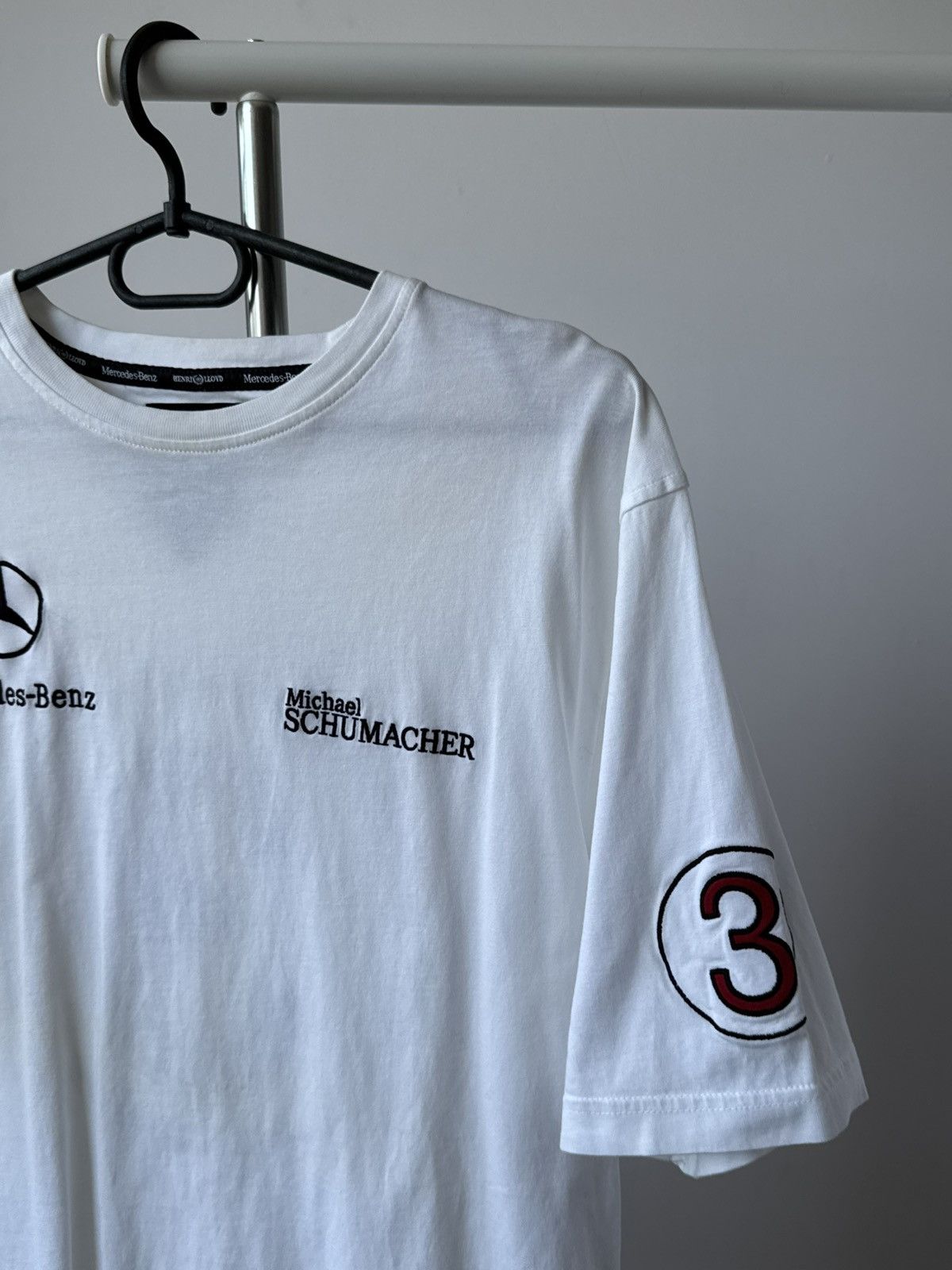 Mercedes-Benz Vintage MERCEDES BENZ MICHAEL SCHUMACHER Tee Shirt Size US L / EU 52-54 / 3 - 3 Thumbnail