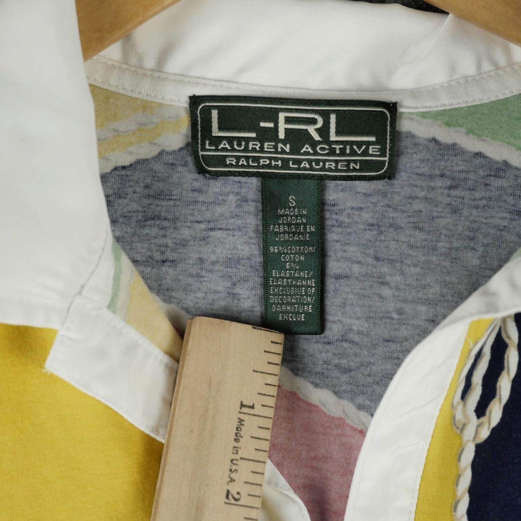 Ralph Lauren Lauren Ralph Lauren Polo Shirt Womens Small Multicolor Nautical Rope Colorblock Polo Shirt Short Sleeve Cotton Spandex Jersey Casual Summer Womens Size S / US 4 / IT 40 - 3 Thumbnail