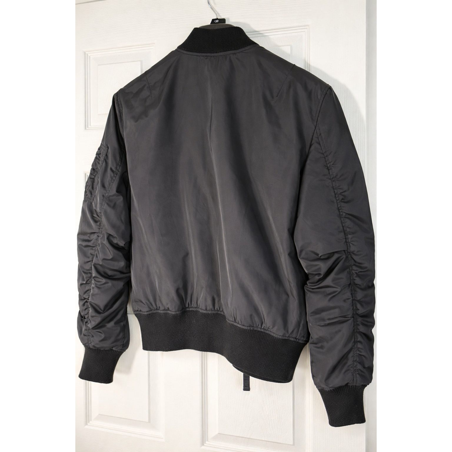 Pacsun PacSun Black Bomber Jacket MA-1 Style Orange Lining Size US L / EU 52-54 / 3 - 4 Thumbnail