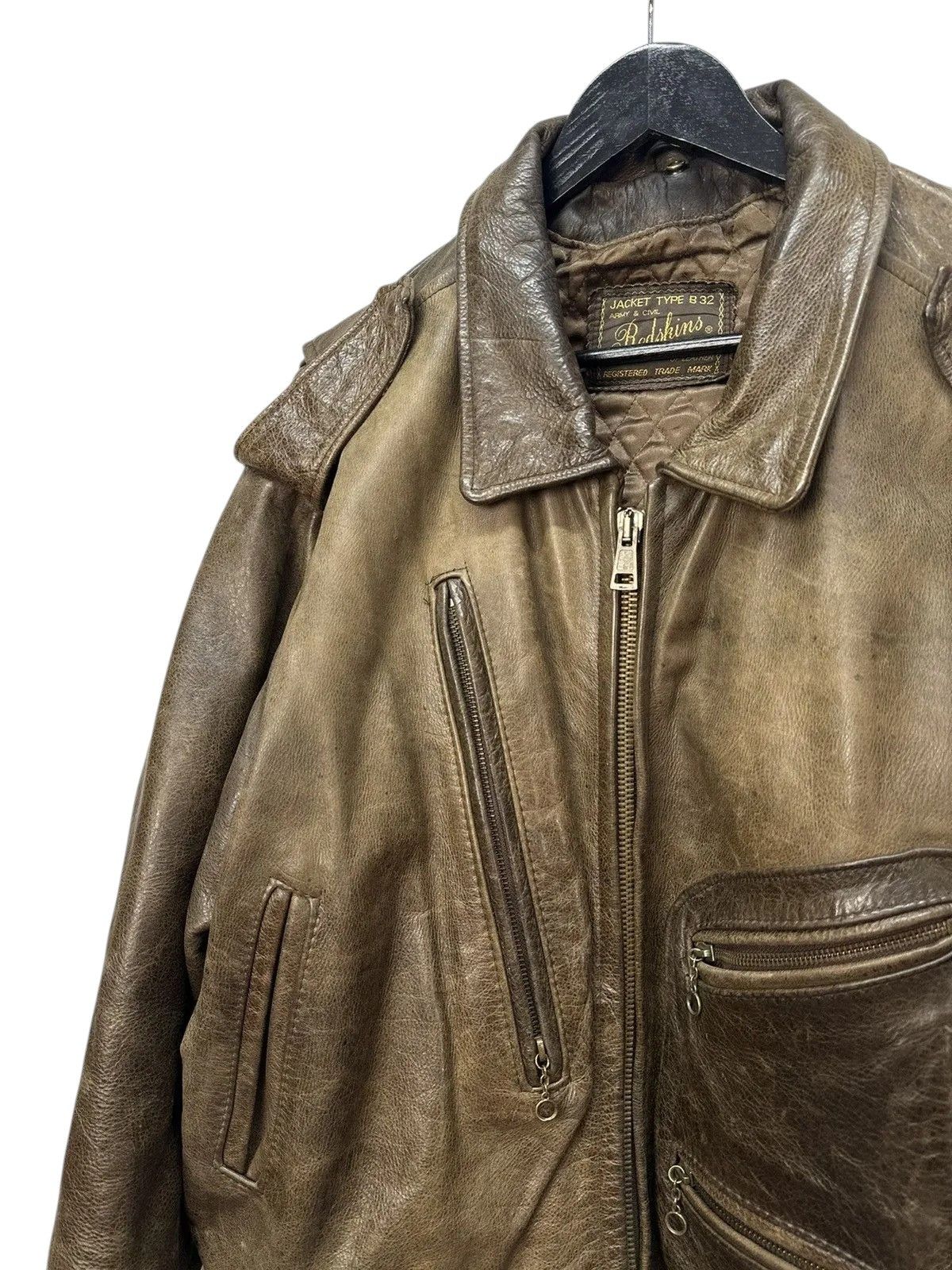 Red Wing Vintage Redskins B-32 Leather Jacket Rick Owens Style Size US XL / EU 56 / 4 - 10 Thumbnail
