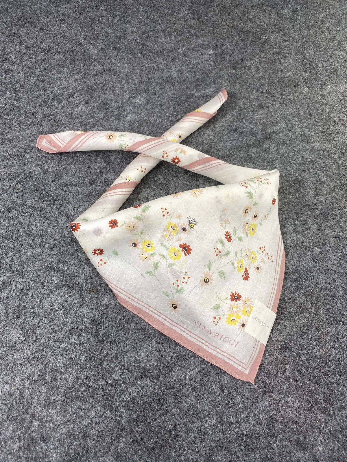 Vintage Nina Ricci Handkerchief / Bandana / Neckerchief- B016 Size ONE SIZE - 2 Thumbnail