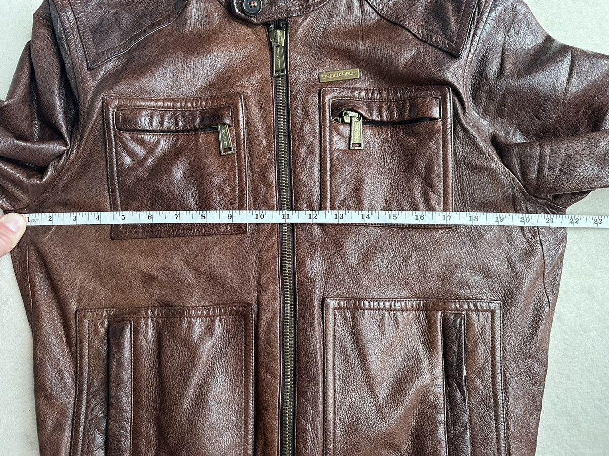 Dsquared2 SS09 Dsquared archive brown leather jacket grail Size US M / EU 48-50 / 2 - 5 Thumbnail