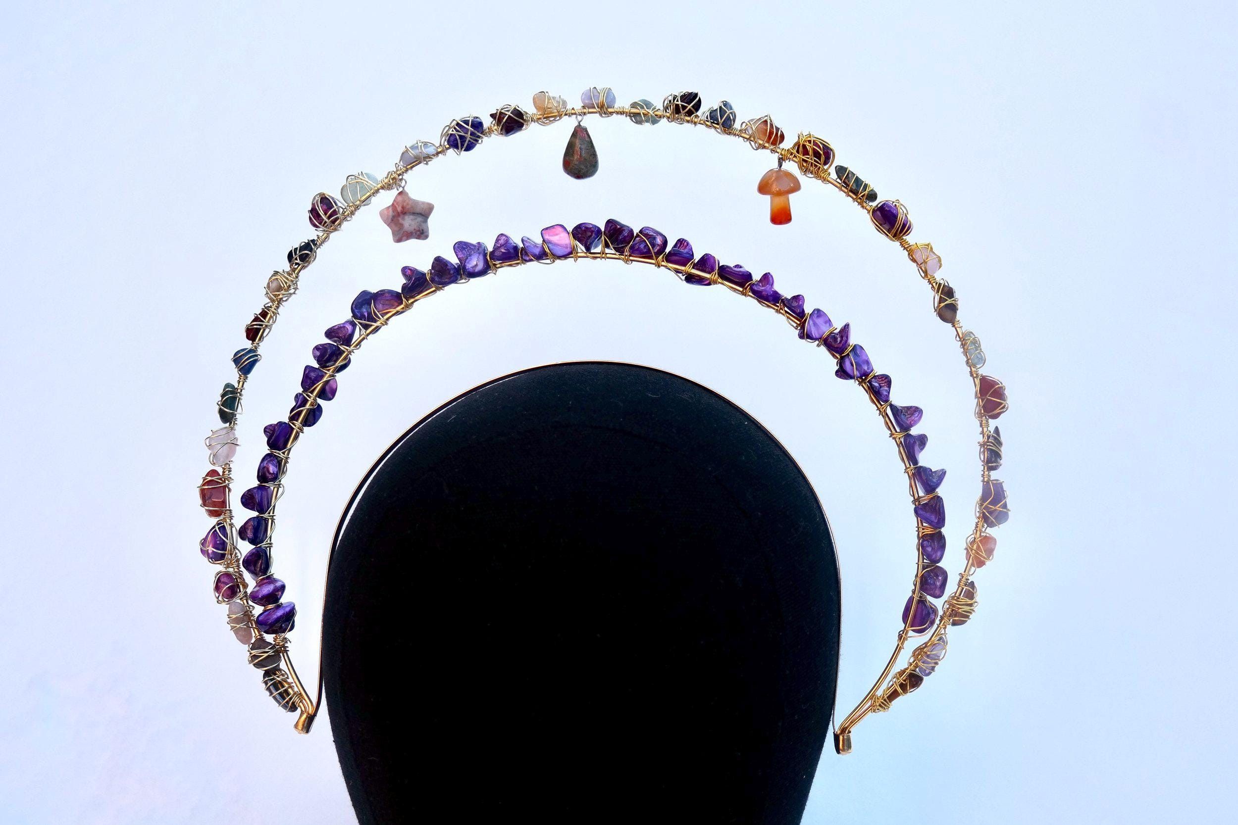 Handmade Ethereal Crystal Headpiece Size ONE SIZE - 1 Thumbnail