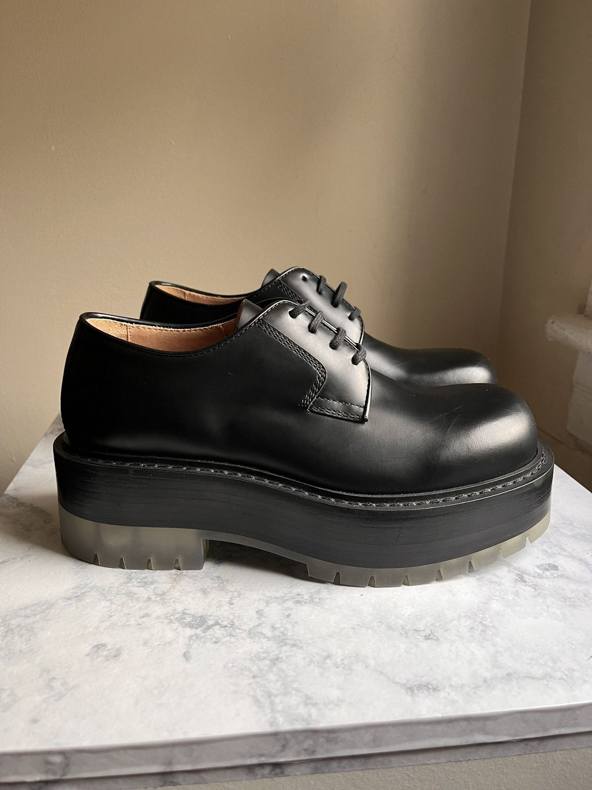 Bottega Veneta BOTTEGA VENETA STILT CHUNKY PLATFORM LACE UP DERBY'S 39/6.5 Size US 6.5 / EU 39-40 - 3 Thumbnail