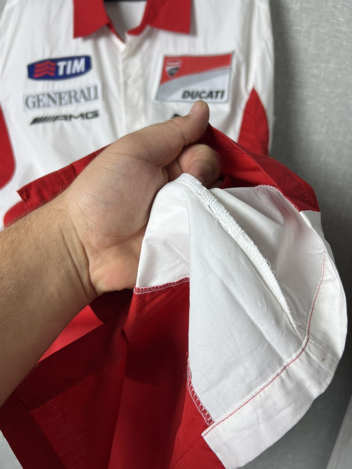 Puma Rare Puma Ducati AMG Racing Button Up Shirt Size US XL / EU 56 / 4 - 17 Thumbnail