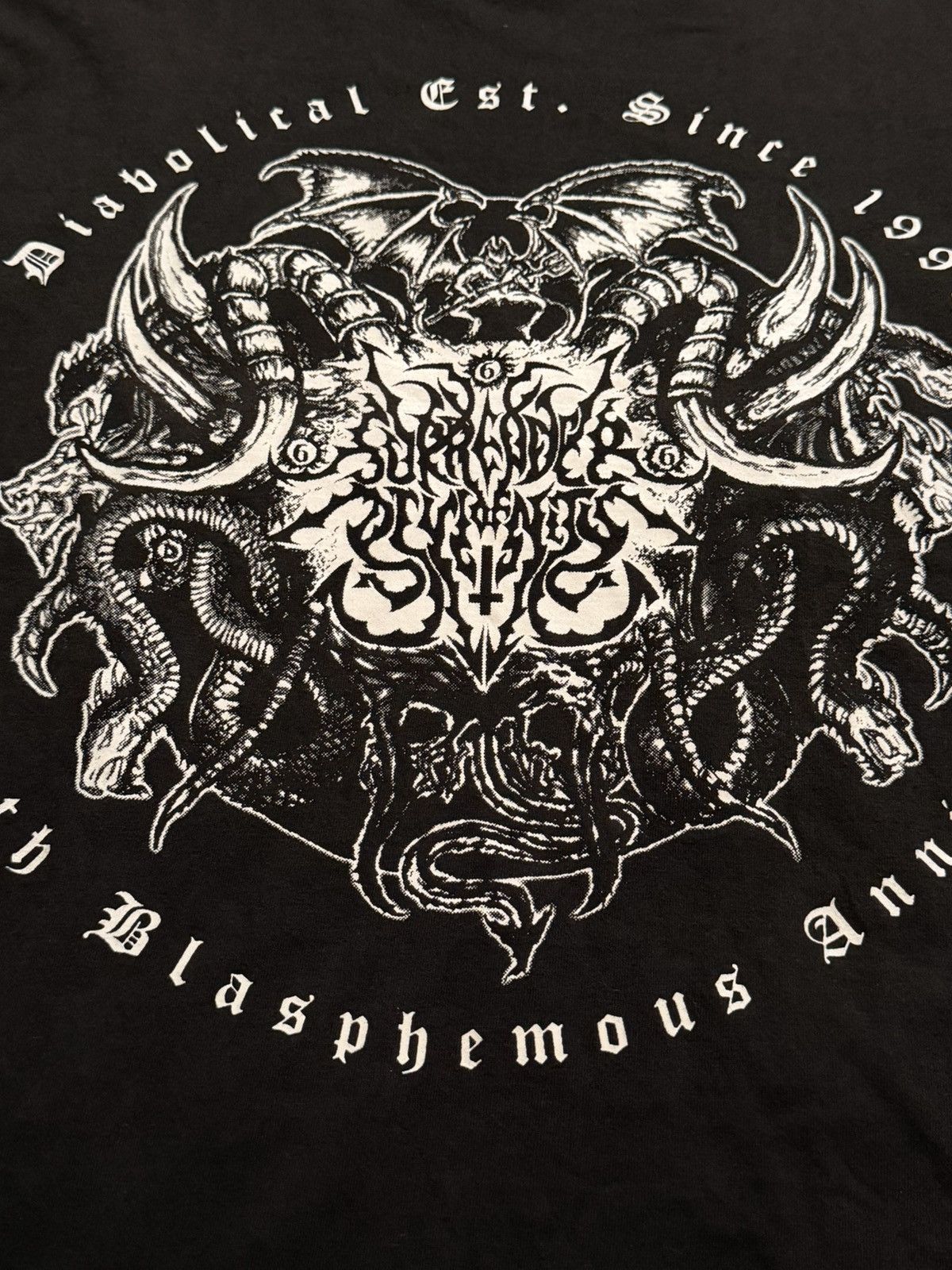 Band Tees Surrender of Divinity 10 Years Blasphemous Anniversary LS Size US L / EU 52-54 / 3 - 7 Thumbnail