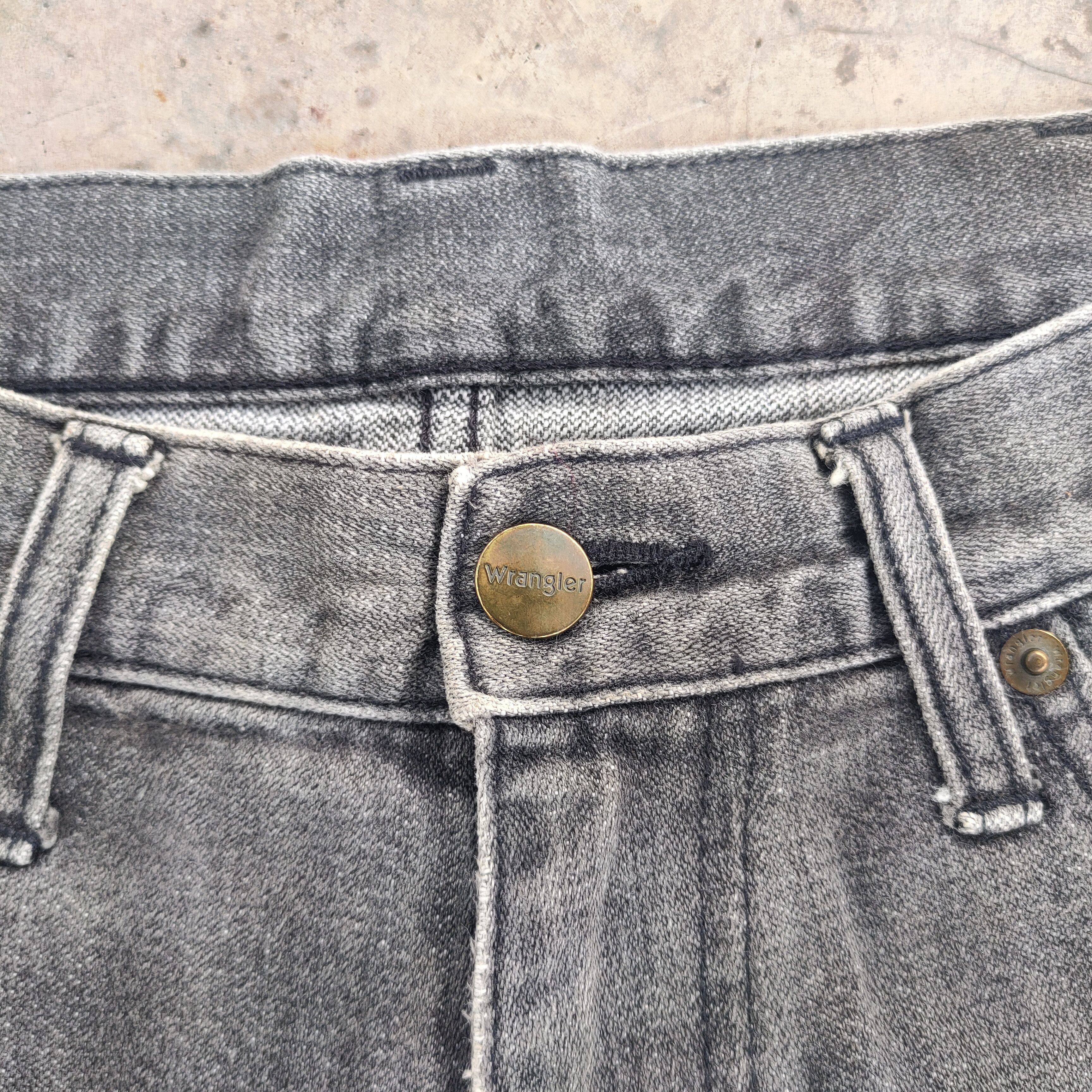 Jean × Vintage × Wrangler VINTAGE WRANGLER FADED BLACK DISTRESSED JEANS DENIM PANTS Size US 33 - 5 Thumbnail