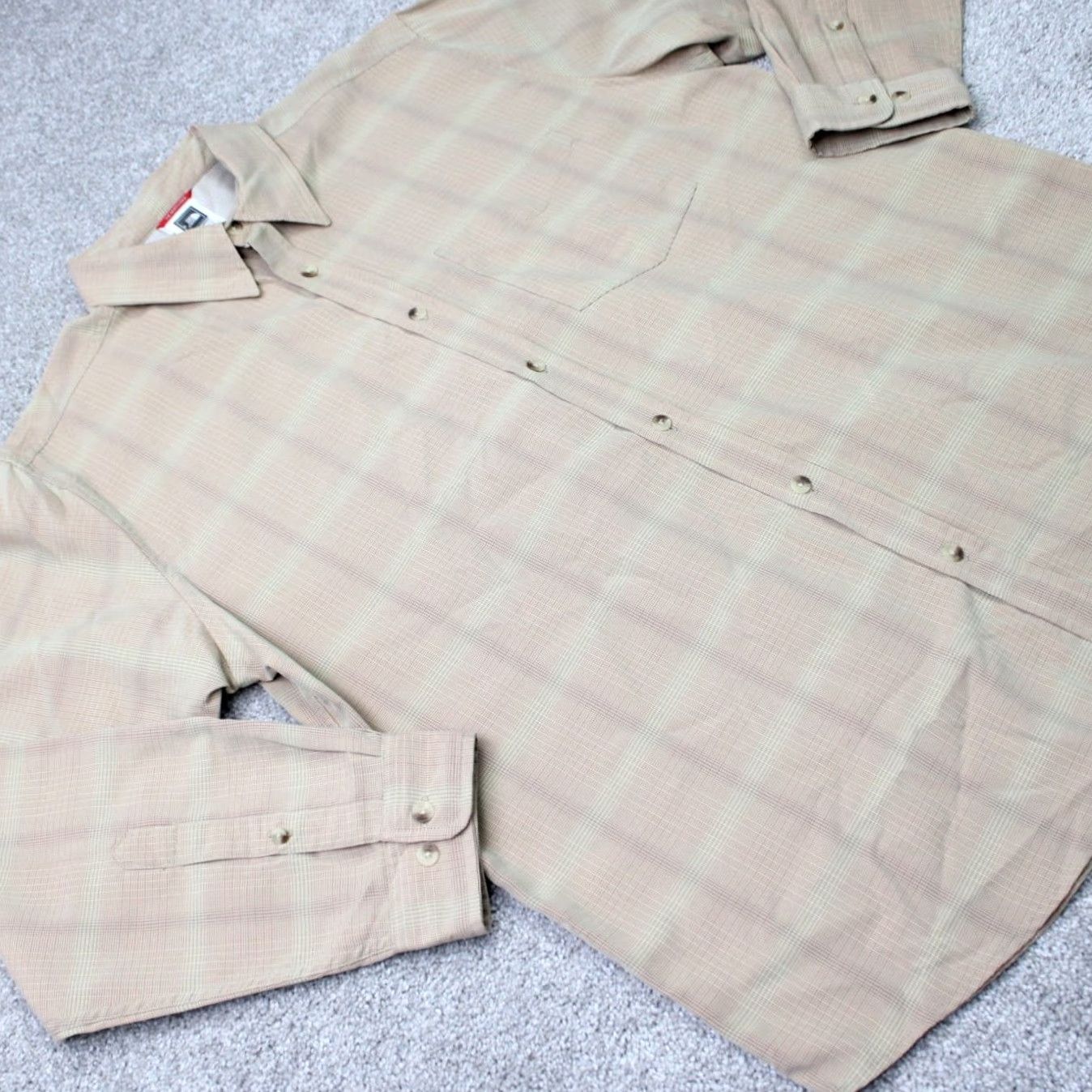 The North Face The North Face Shirt Mens XL Beige Modal/Polyester Long Sleeve Button Hiking TNF Size US XL / EU 56 / 4 - 6 Thumbnail