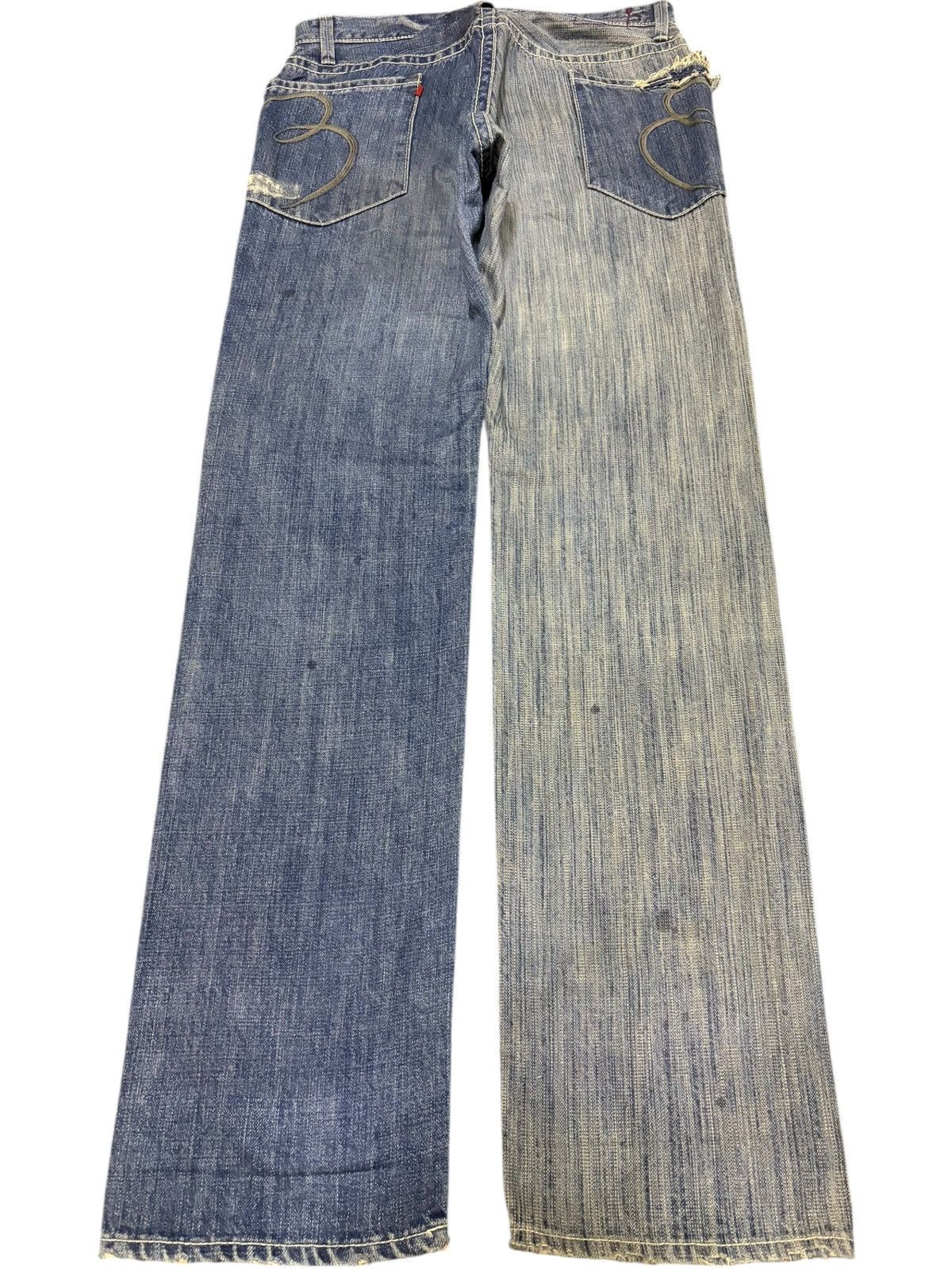 Edwin Vintage Japanese Brand Mud Wash Distress Jeans Size 29" - 2 Thumbnail