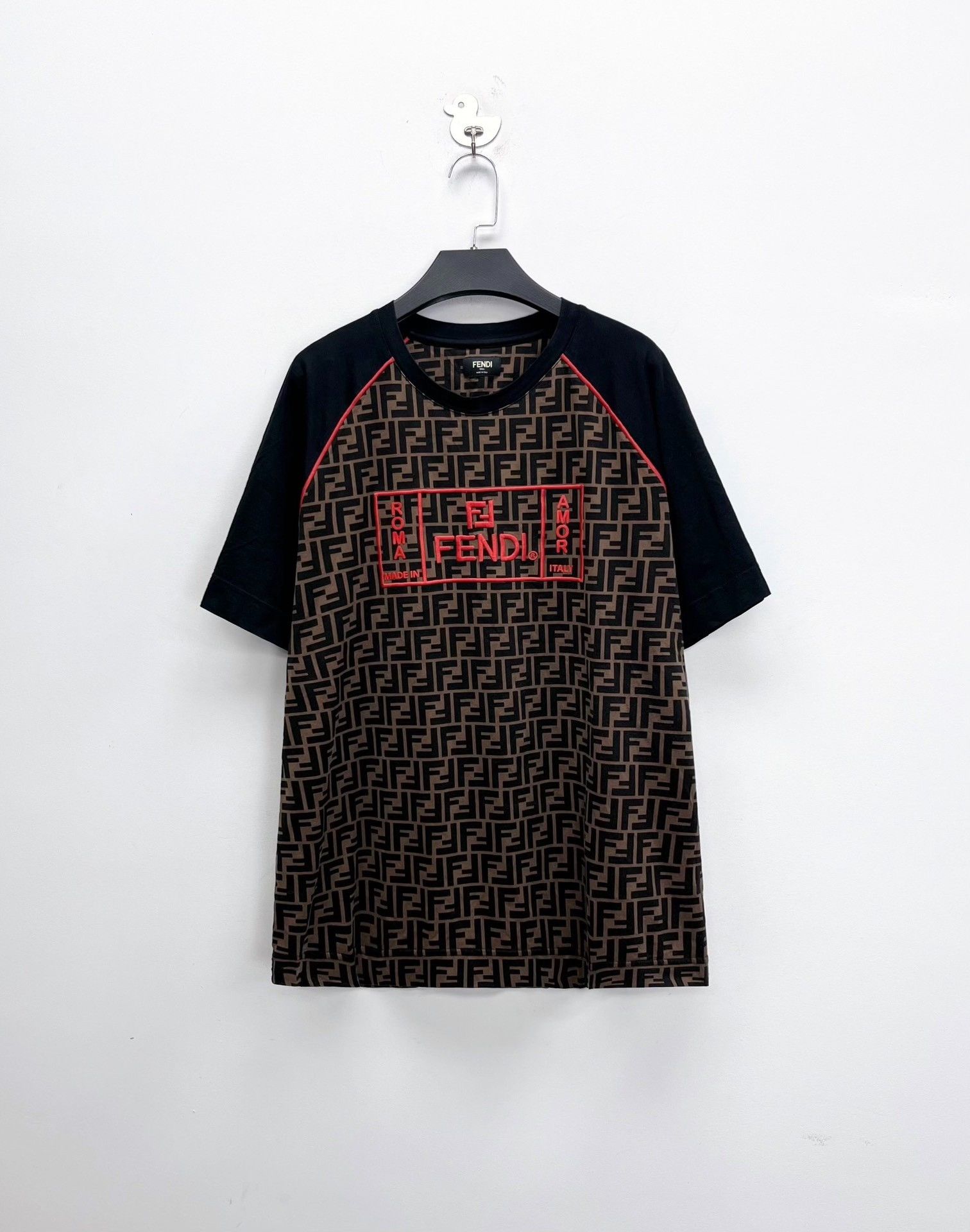 Fendi Fendi Roma Double F Logo Embroidered T-Shirt Size US XL / EU 56 / 4 - 1 Preview