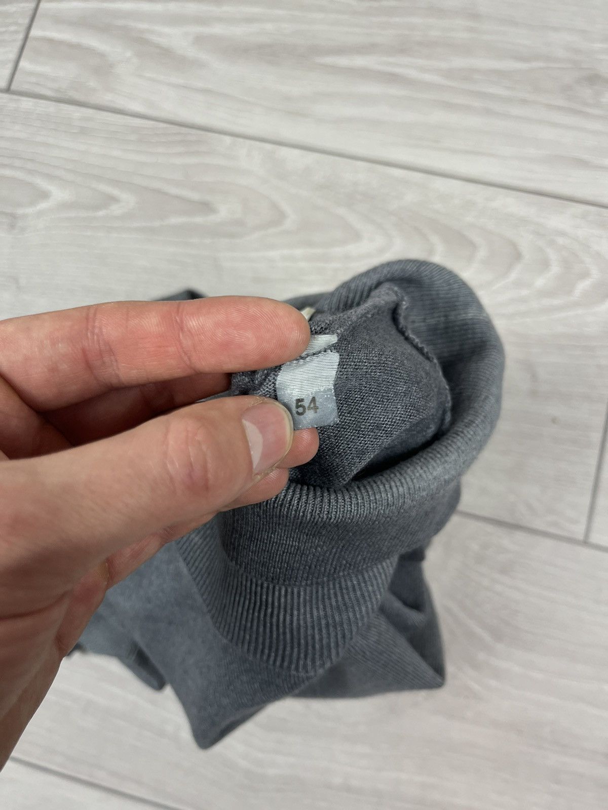 Gran Sasso Gran Sasso Grey Wool Turtle Neck Sweater Size US L / EU 52-54 / 3 - 10 Thumbnail