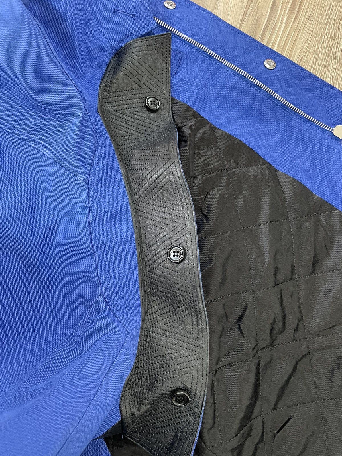 Berluti Berluti Paris Coat Trench Blue Cotton Leather Rare Designer Size US M / EU 48-50 / 2 - 12 Thumbnail