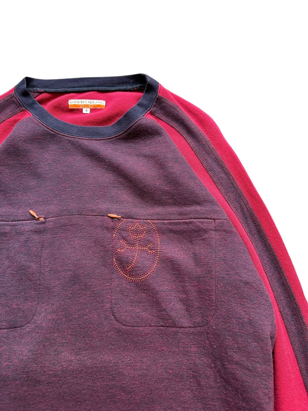 Iceberg × Jean Charles De Castelbajac 2000's Castlebajac Sport two tone sweater Size US L / EU 52-54 / 3 - 5 Thumbnail