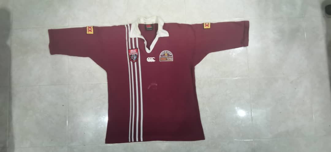 image of Canterbury Of New Zealand x Jersey 1998 Queensland Maroon State Of Origin Jersey, Men's (Size XL)