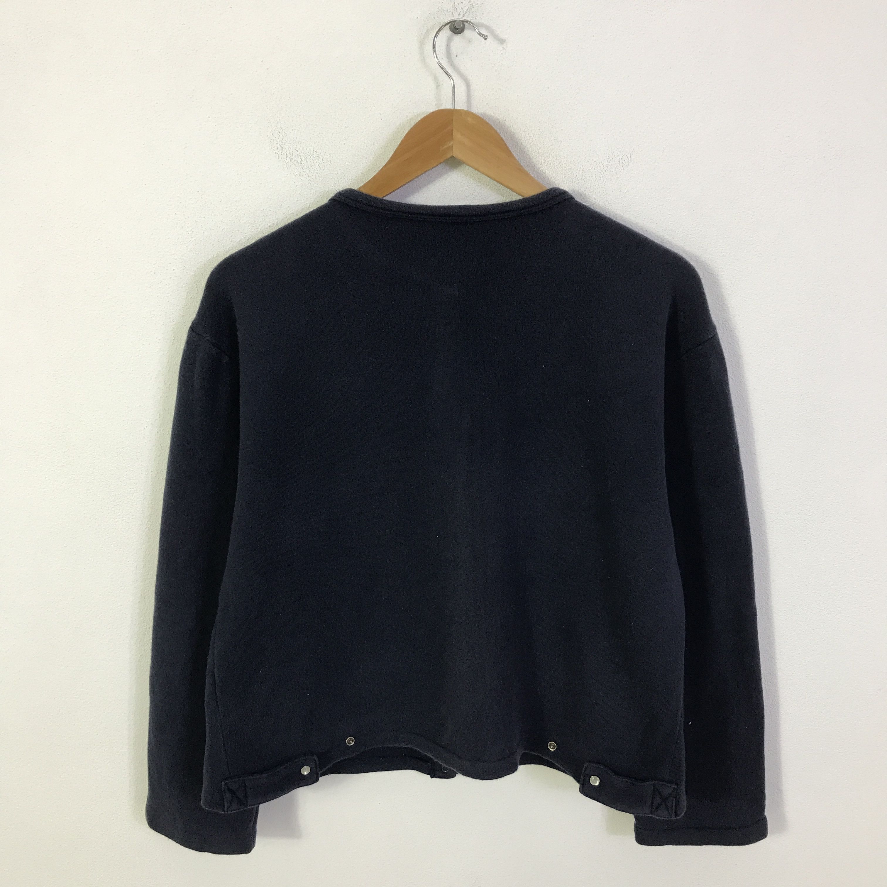 agnes b. agnes b nap button shirt navy jacket K106B3 Size US L / EU 52-54 / 3 - 3 Thumbnail