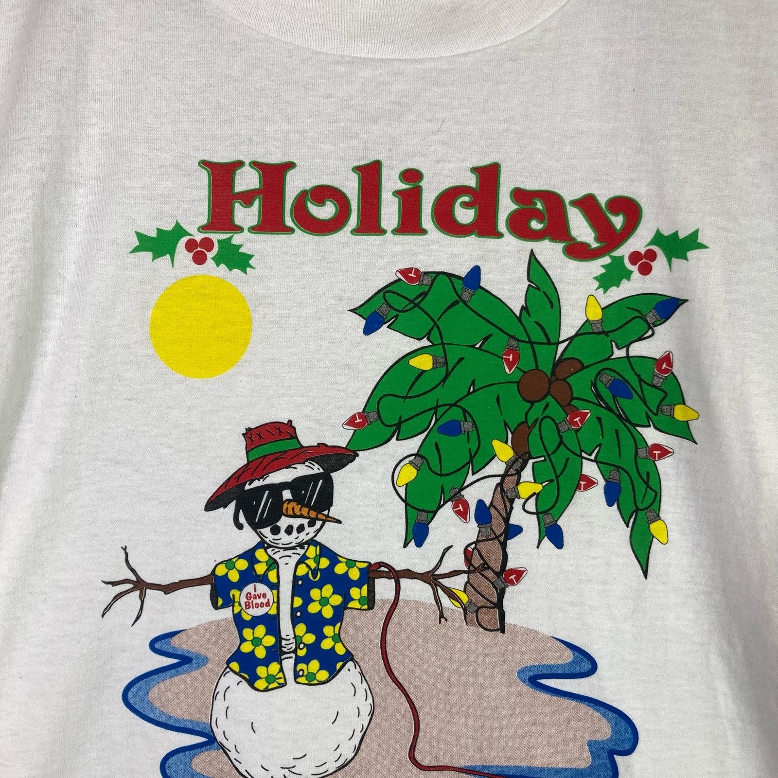 Fruit Of The Loom Blood Drive Vintage T-Shirt 90s USA Made Adult Size XL Size US XL / EU 56 / 4 - 4 Thumbnail